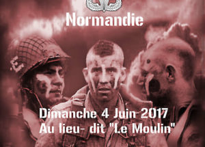 Ceremony in honor of the american paratroopers brevands 2017 France