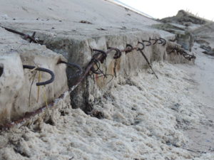 Sur la plage d'Utah-Beach, les vestiges se découvrent