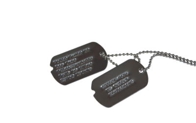 US Army Dog Tags markings